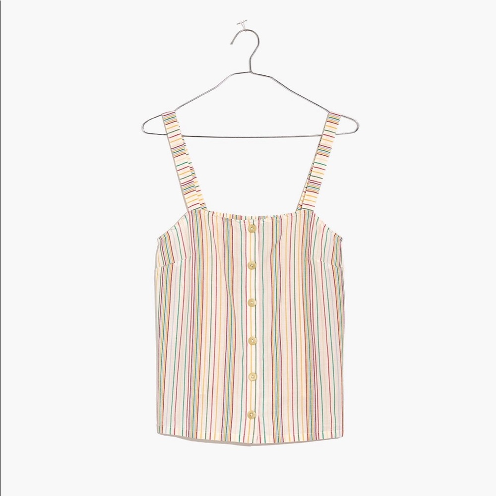 Madewell Button-Front Cami Tank XXS